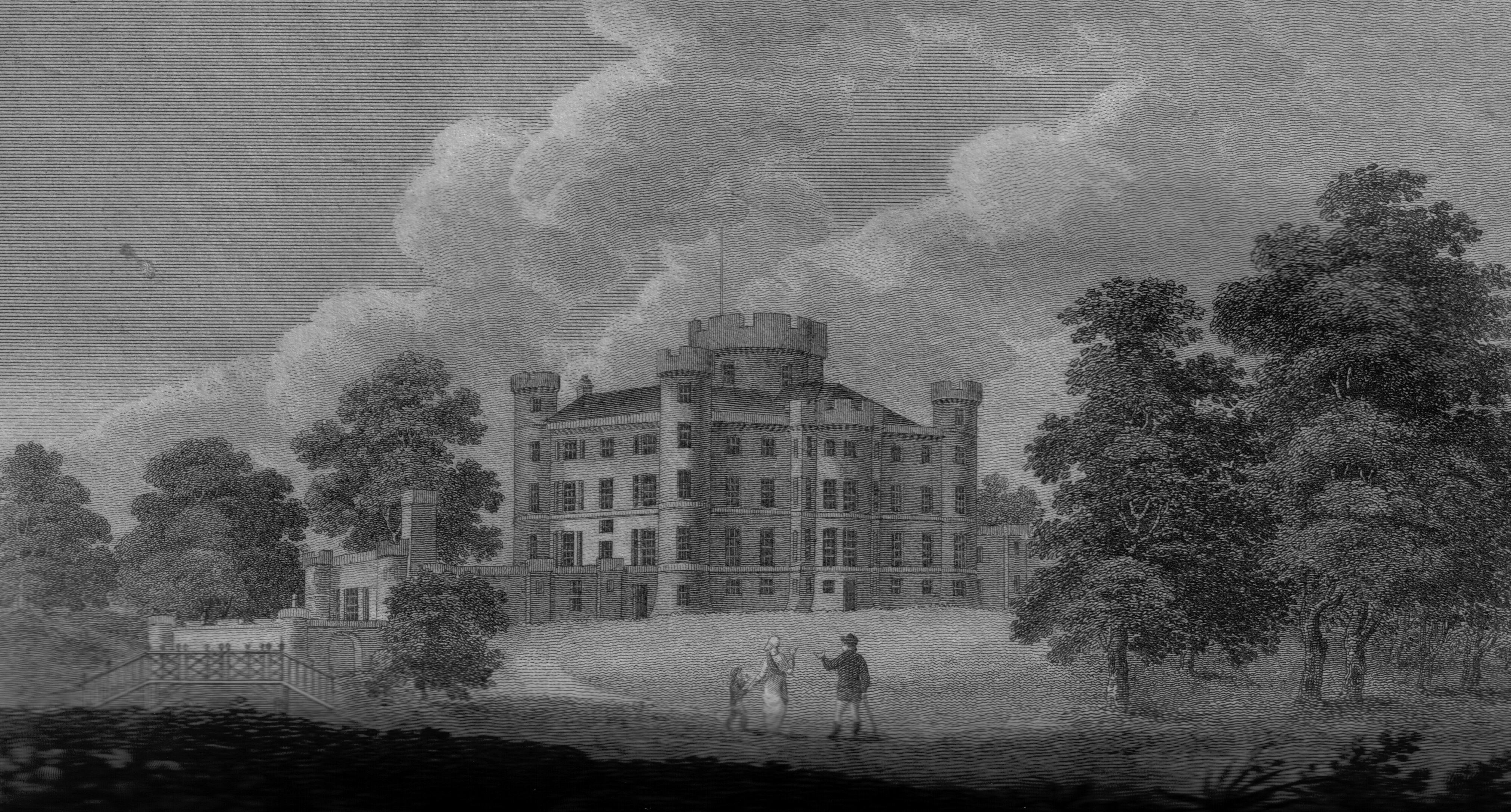 1811 Engraving of Eglinton Castle