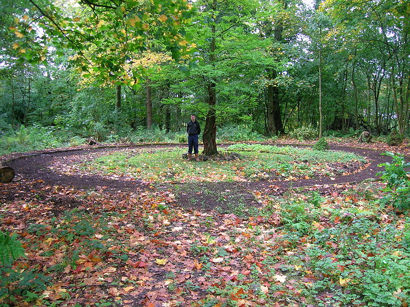 The coronation garden at the start of restoration work